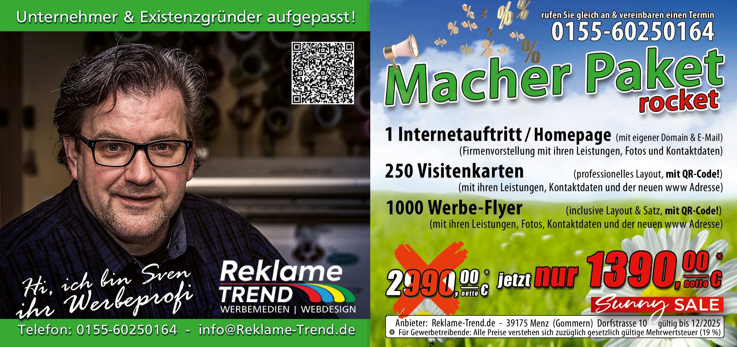 Reklame Existenzgruender Pakete