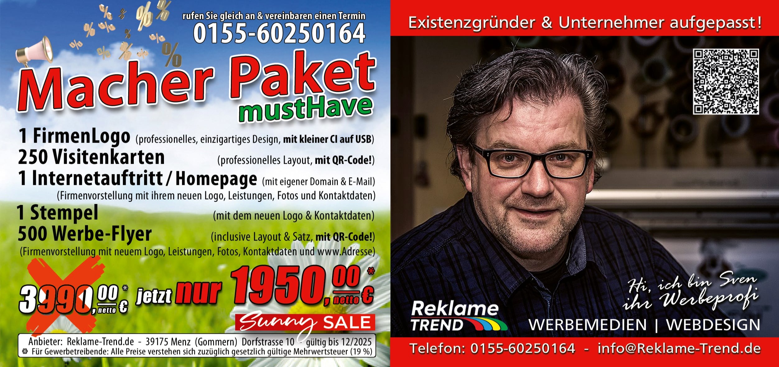 Reklame Existenzgruender Pakete