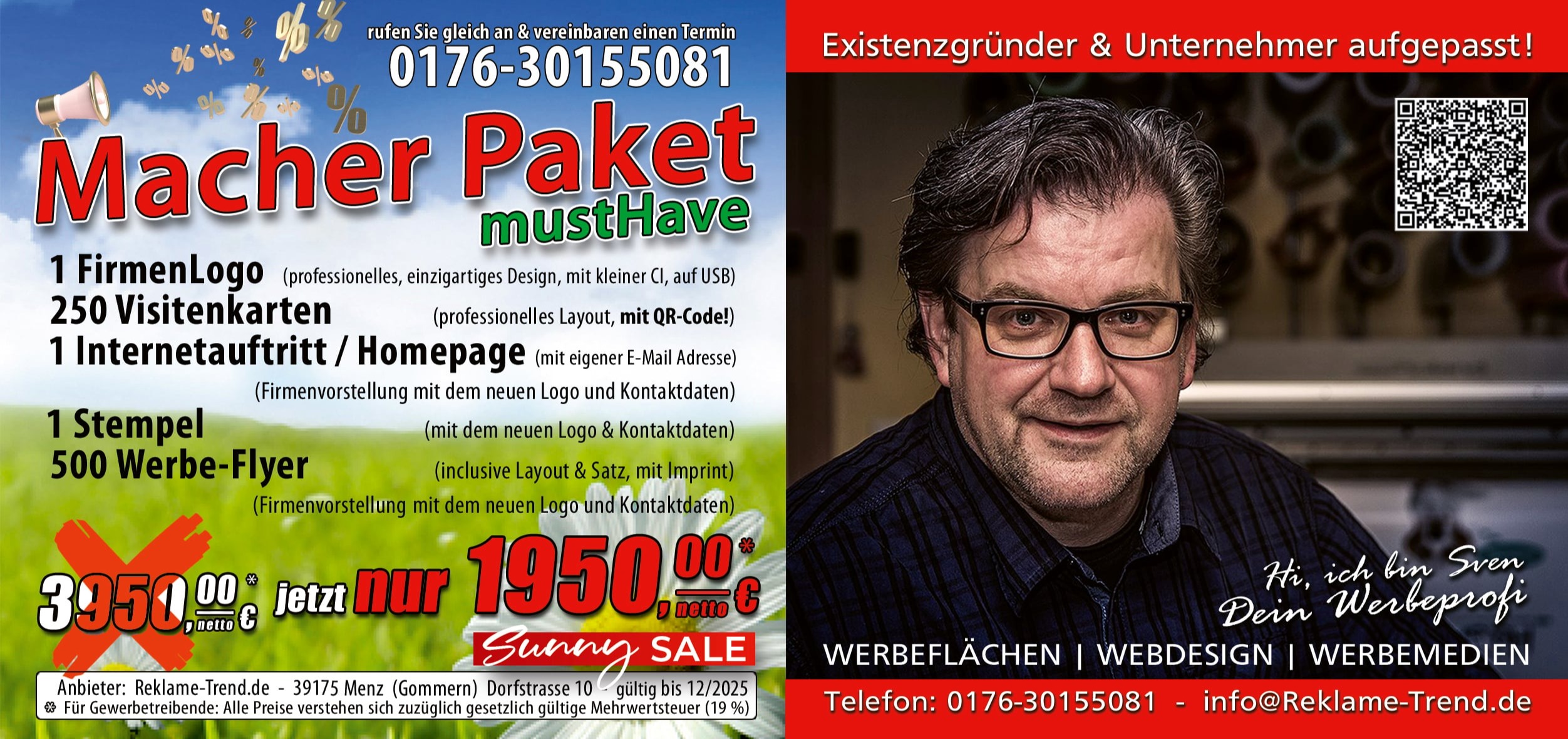 Reklame Existenzgruender Pakete