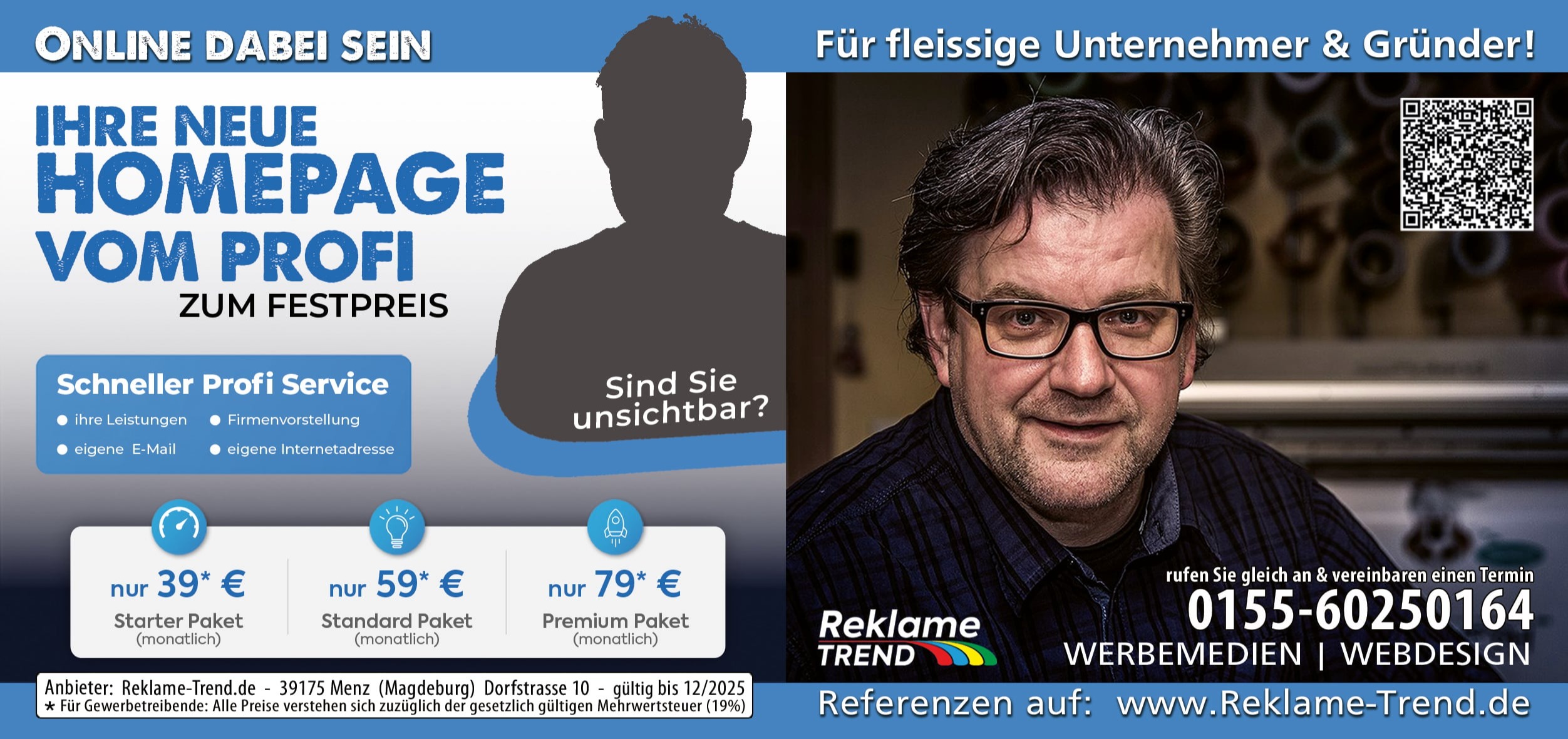 Reklame Existenzgründer Pakete 